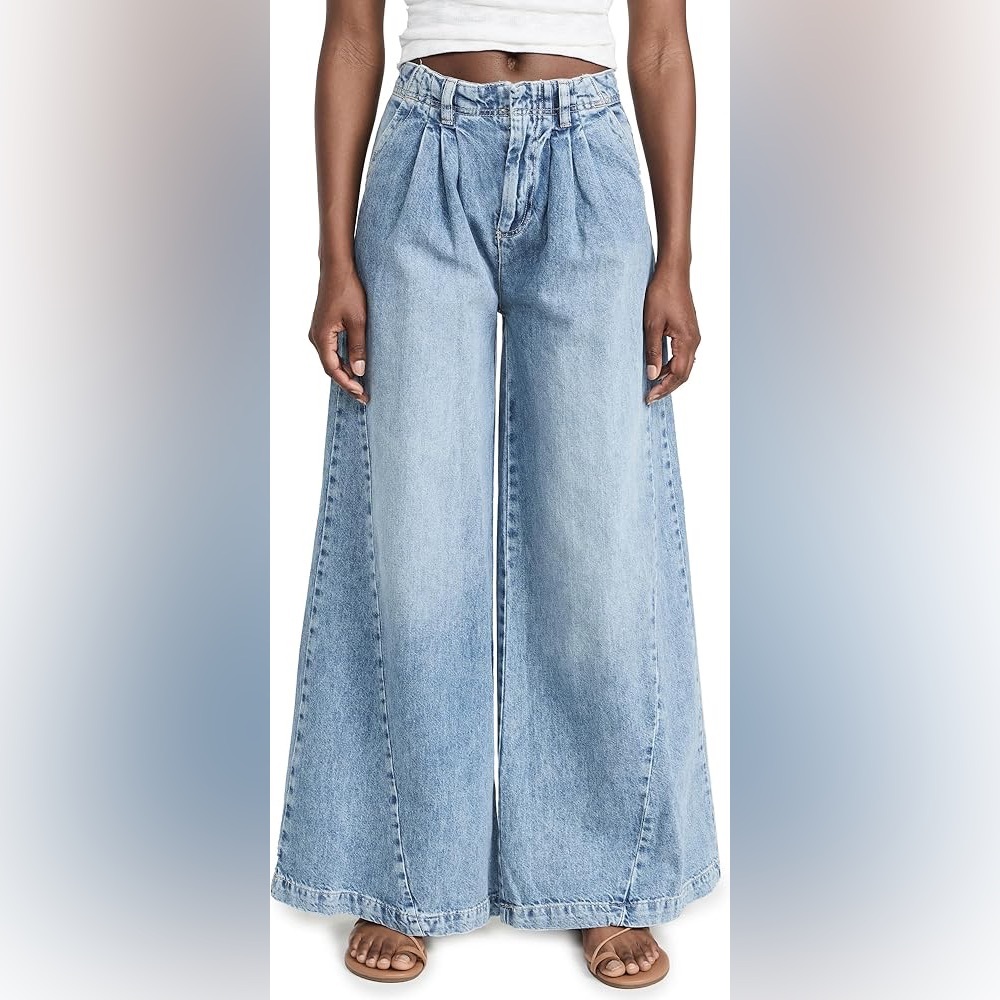 NWT - Free People Wide Leg Jeans - Picture 2 of 7